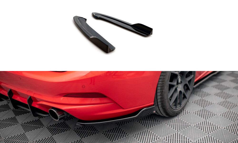 Diffusor Flaps V.6 passend für Ford Focus Kombi ST Mk4 schwarz Hochglanz