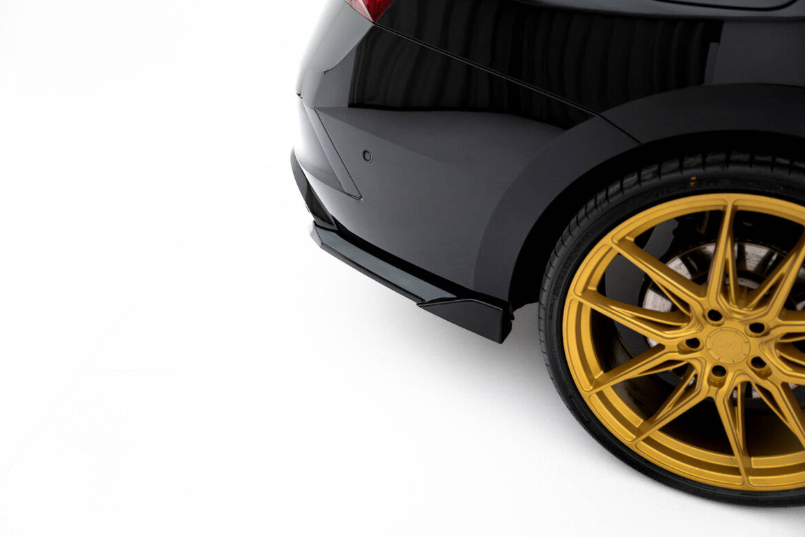 Diffusor Flaps V.6 passend für Skoda Octavia RS Liftback / Combi Mk4 / Mk4 FL schwarz Hochglanz