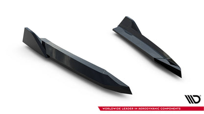Diffusor Flaps V.6 passend für Skoda Octavia RS Liftback / Combi Mk4 / Mk4 FL schwarz Hochglanz