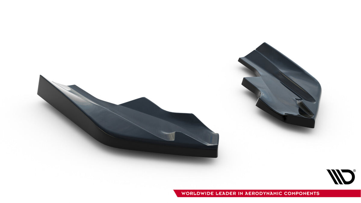 Diffusor Flaps V.6 passend für VW Golf R Hatchback Mk8 FL schwarz Hochglanz