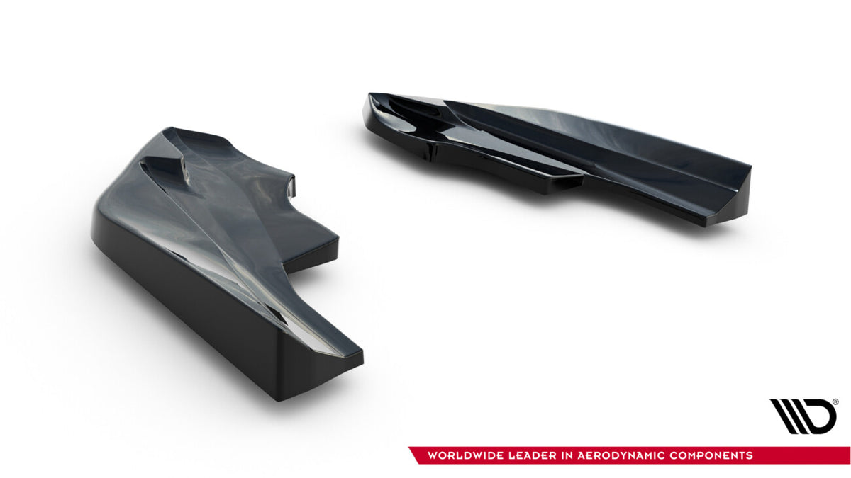 Diffusor Flaps V.6 passend für VW Golf R Hatchback Mk8 FL schwarz Hochglanz
