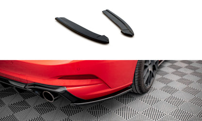 Diffusor Flaps V.7 passend für Ford Focus Kombi ST Mk4 schwarz Hochglanz