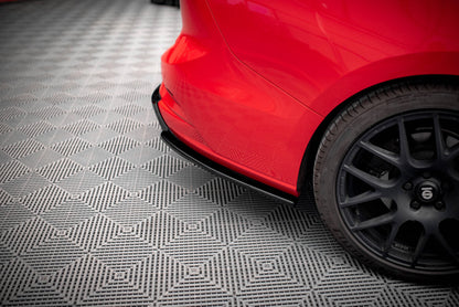 Diffusor Flaps V.7 passend für Ford Focus Kombi ST Mk4 schwarz Hochglanz