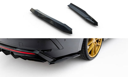 Diffusor Flaps V.7 passend für Skoda Octavia RS Liftback / Combi Mk4 schwarz Hochglanz