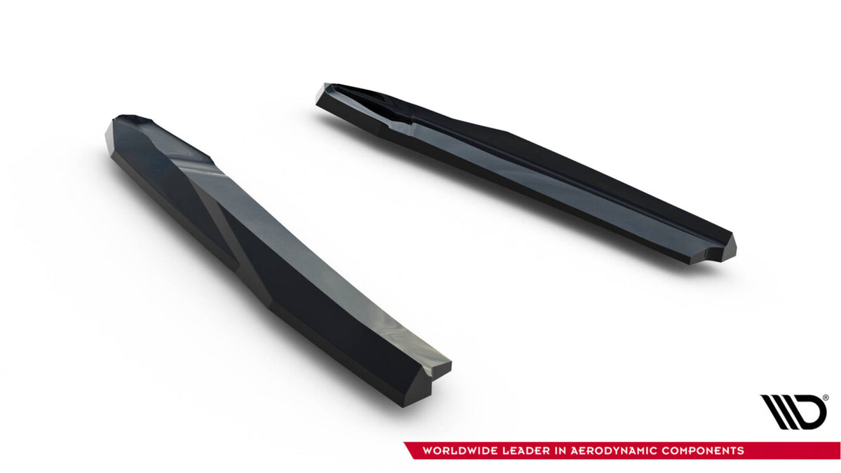 Diffusor Flaps V.7 passend für Skoda Octavia RS Liftback / Combi Mk4 schwarz Hochglanz