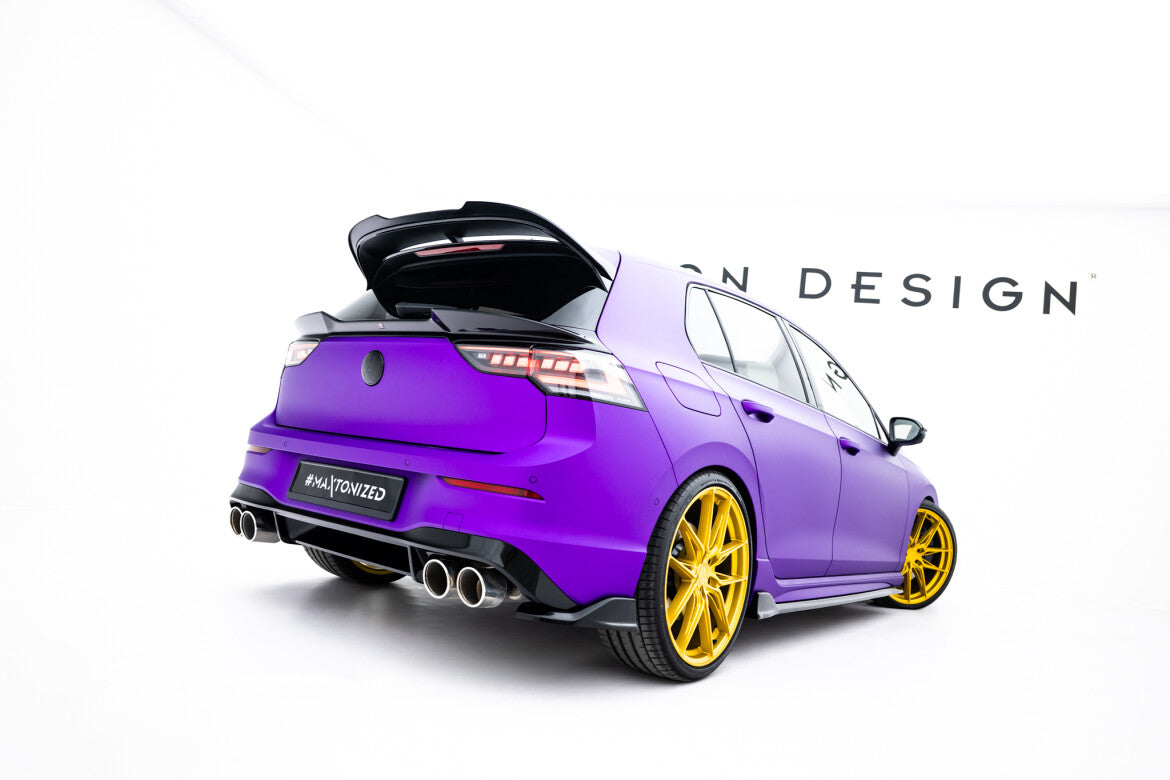 Diffusor Flaps V.7 passend für VW Golf R Hatchback Mk8 / Mk8 FL schwarz Hochglanz