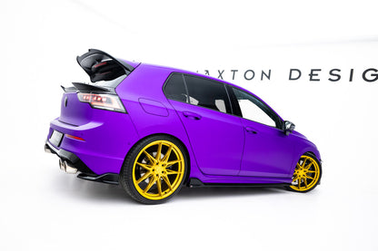Diffusor Flaps V.7 passend für VW Golf R Hatchback Mk8 / Mk8 FL schwarz Hochglanz