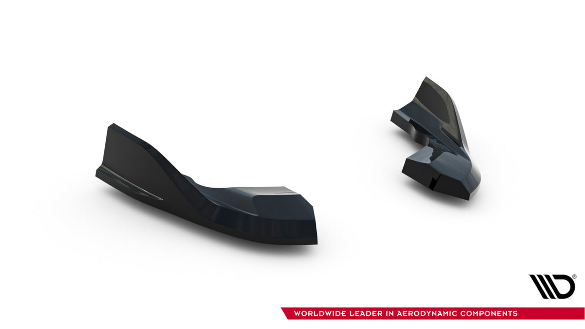 Diffusor Flaps V.7 passend für VW Golf R Hatchback Mk8 / Mk8 FL schwarz Hochglanz