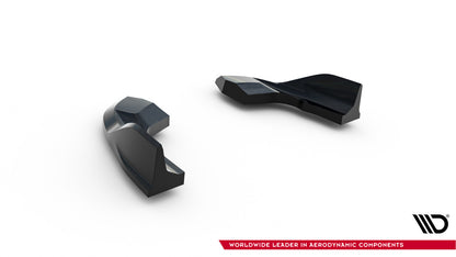 Diffusor Flaps V.7 passend für VW Golf R Hatchback Mk8 / Mk8 FL schwarz Hochglanz