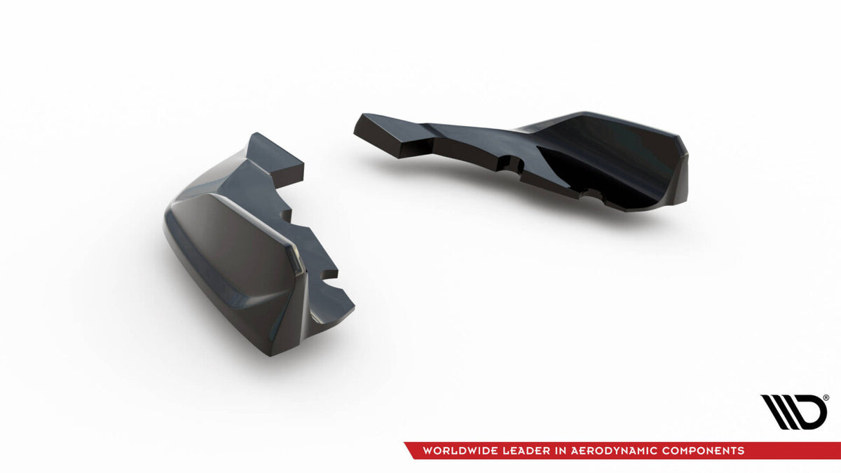 Diffusor Flaps V.8 passend für BMW 1er M-Paket / M135i / 128ti F40 schwarz Hochglanz