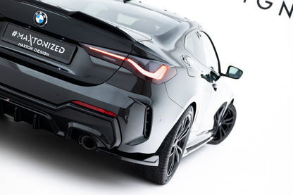 Diffusor Flaps V.8 passend für BMW 4er M-Paket G22 / G23 / G22 FL / G23 FL schwarz Hochglanz