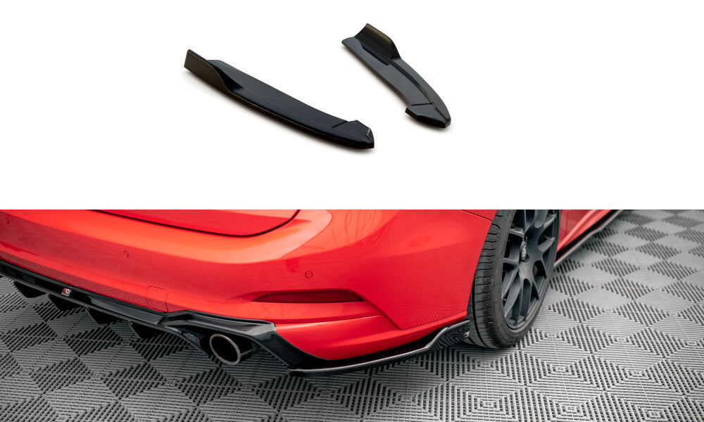 Diffusor Flaps V.8 passend für Ford Focus Kombi ST Mk4 schwarz Hochglanz