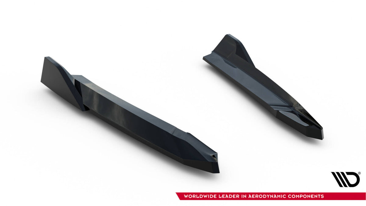 Diffusor Flaps V.8 passend für Skoda Octavia RS Liftback / Combi Mk4 schwarz Hochglanz