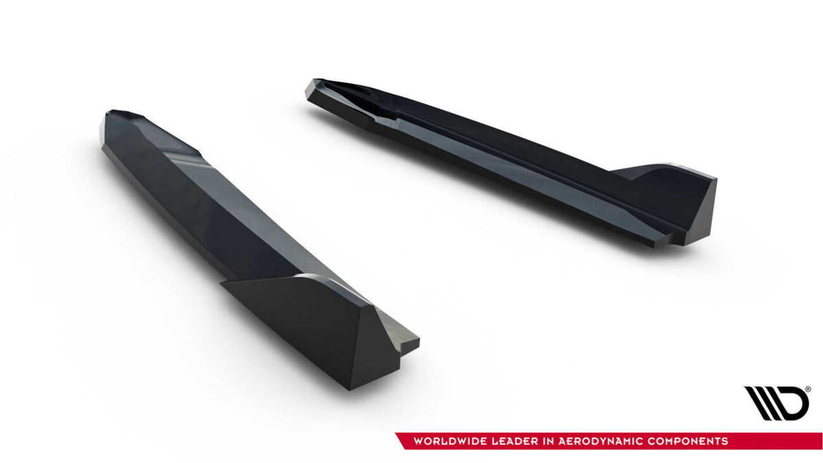 Diffusor Flaps V.8 passend für Skoda Octavia RS Liftback / Combi Mk4 schwarz Hochglanz