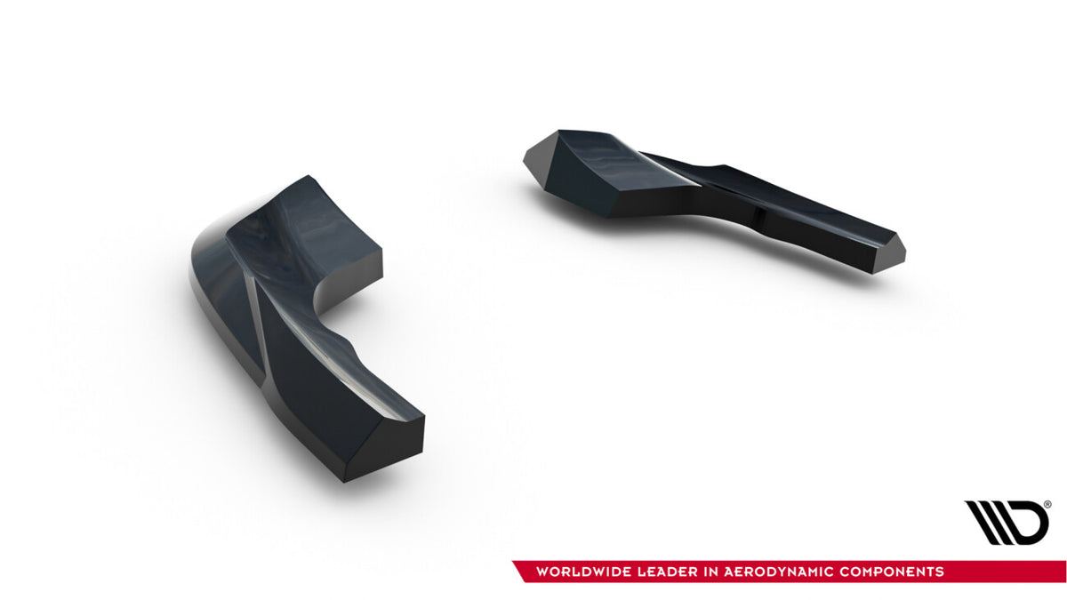 Diffusor Flaps V.8 passend für VW Golf R Hatchback Mk8 / Mk8 FL schwarz Hochglanz