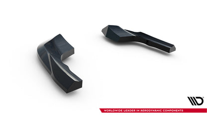 Diffusor Flaps V.8 passend für VW Golf R Hatchback Mk8 / Mk8 FL schwarz Hochglanz