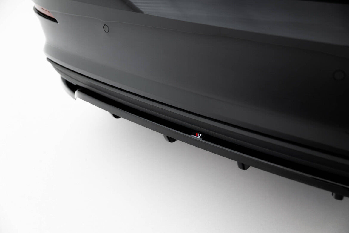 Diffusor Heckansatz passend für Audi A3 Limousine 8Y schwarz Hochglanz