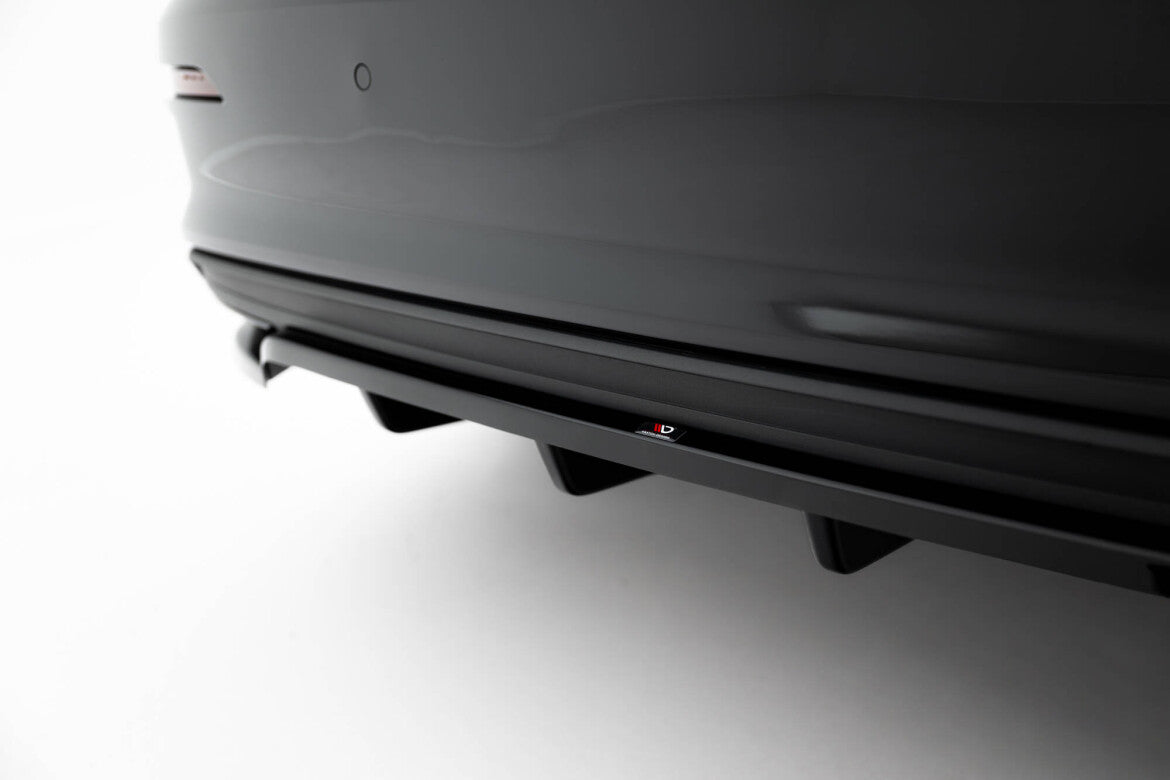 Diffusor Heckansatz passend für Audi A3 Limousine 8Y schwarz Hochglanz