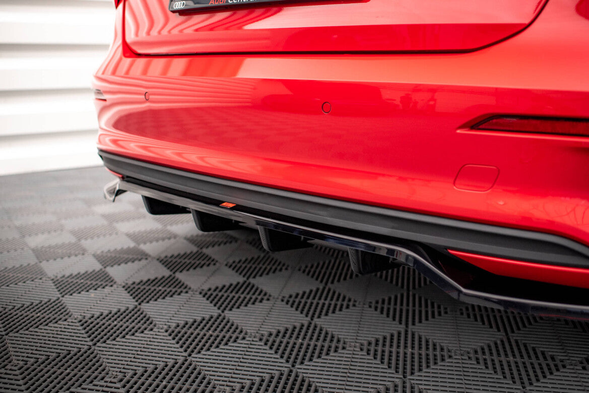 Diffusor Heckansatz passend für Audi A3 Sportback 8Y schwarz Hochglanz