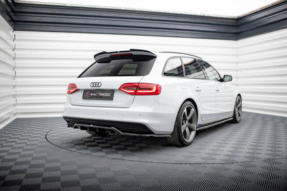 Diffusor Heckansatz passend für Audi A4 Competition B8 FL schwarz Hochglanz