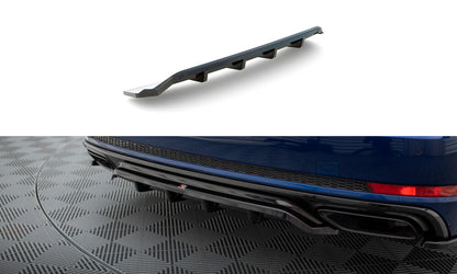 Diffusor Heckansatz passend für Audi A4 Competition B9 schwarz Hochglanz