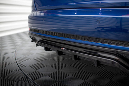 Diffusor Heckansatz passend für Audi A4 Competition B9 schwarz Hochglanz