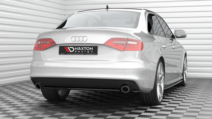 Diffusor Heckansatz passend für Audi A4 S-Line B8 FL schwarz Hochglanz