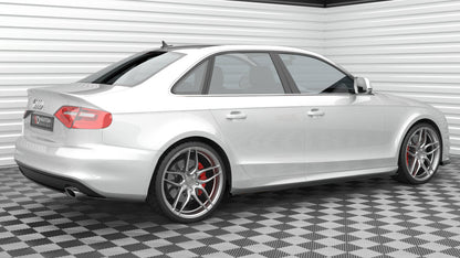 Diffusor Heckansatz passend für Audi A4 S-Line B8 FL schwarz Hochglanz