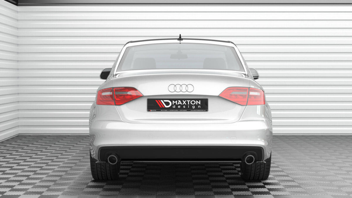 Diffusor Heckansatz passend für Audi A4 S-Line B8 FL schwarz Hochglanz