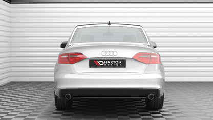 Diffusor Heckansatz passend für Audi A4 S-Line B8 FL schwarz Hochglanz