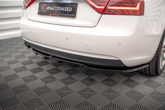 Diffusor Heckansatz passend für Audi A5 Coupe 8T FL schwarz Hochglanz