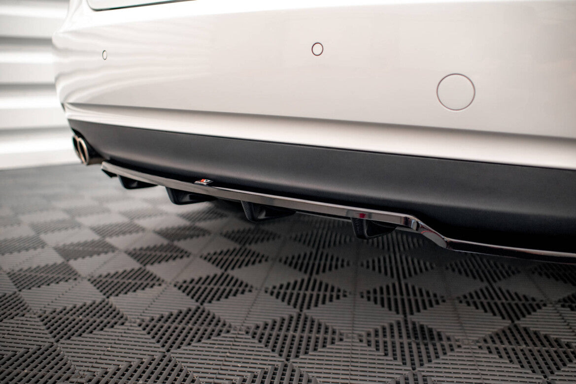 Diffusor Heckansatz passend für Audi A5 Coupe 8T FL schwarz Hochglanz