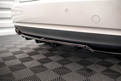 Diffusor Heckansatz passend für Audi A5 Coupe 8T FL schwarz Hochglanz
