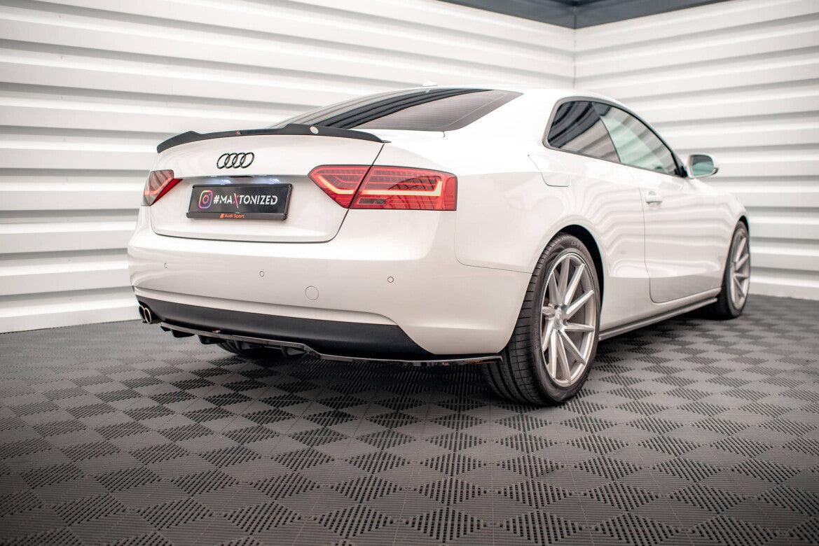 Diffusor Heckansatz passend für Audi A5 Coupe 8T FL schwarz Hochglanz