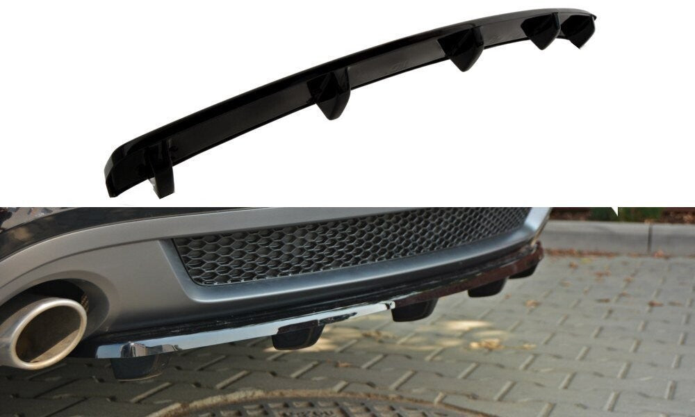 Diffusor Heckansatz passend für Audi A5 Coupe / Sportback S-Line 8T schwarz Hochglanz