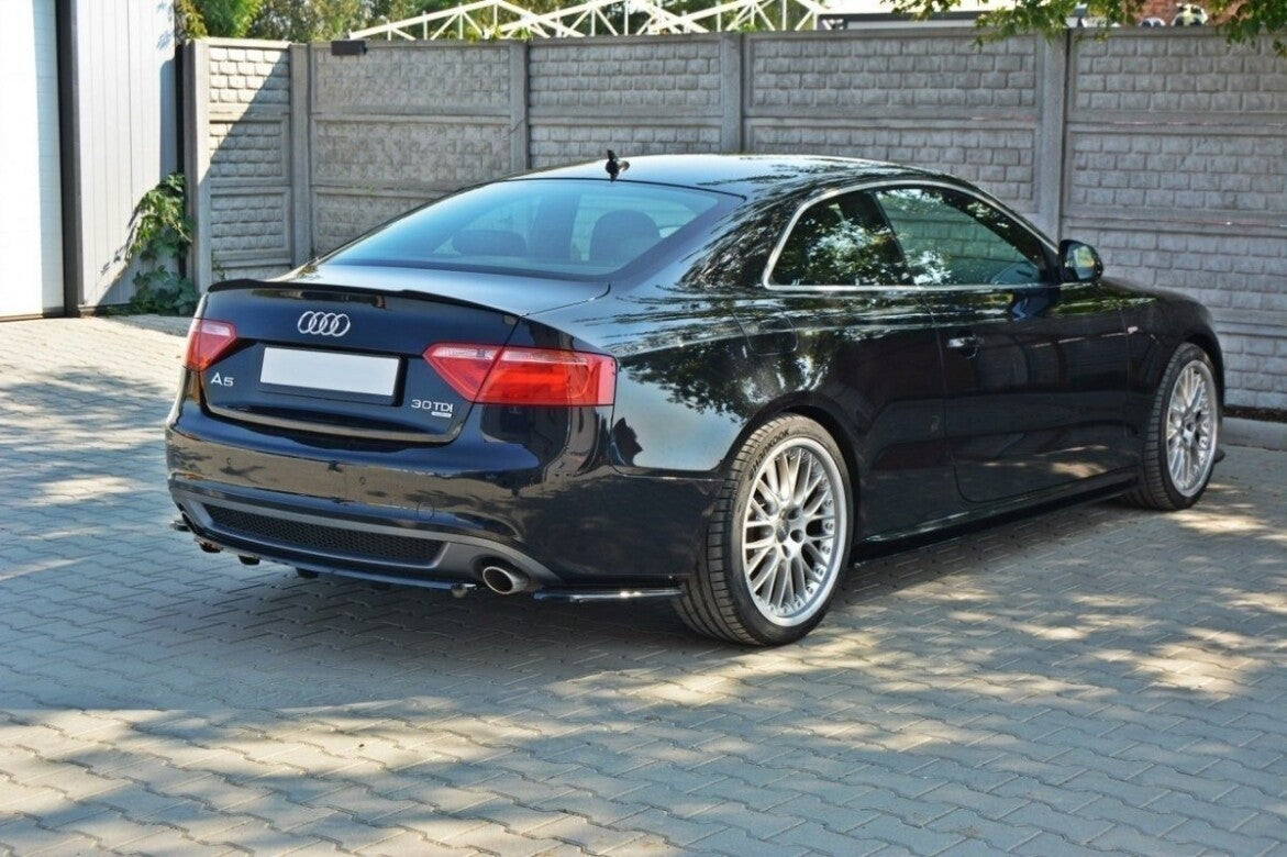 Diffusor Heckansatz passend für Audi A5 Coupe / Sportback S-Line 8T schwarz Hochglanz