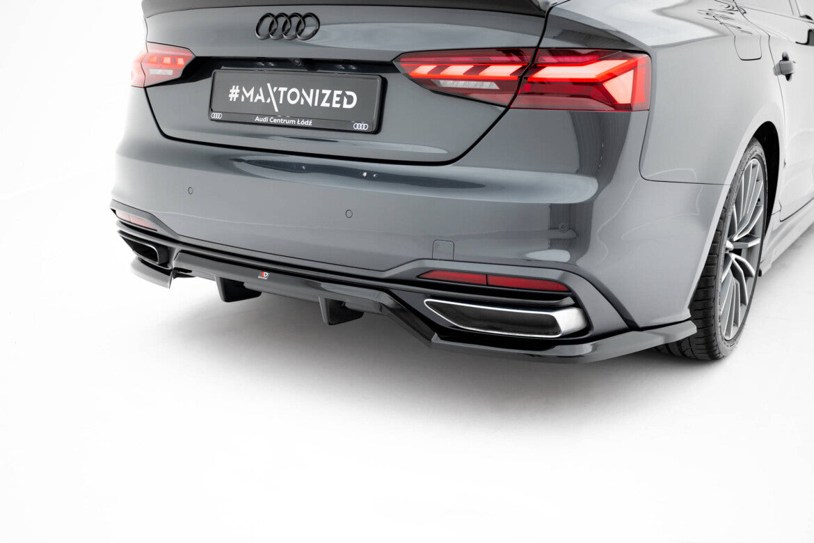Diffusor Heckansatz passend für Audi A5 F5 FL schwarz Hochglanz