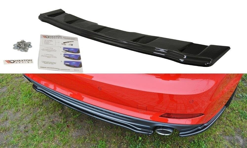 Diffusor Heckansatz passend für Audi A5 F5 S-Line schwarz Hochglanz
