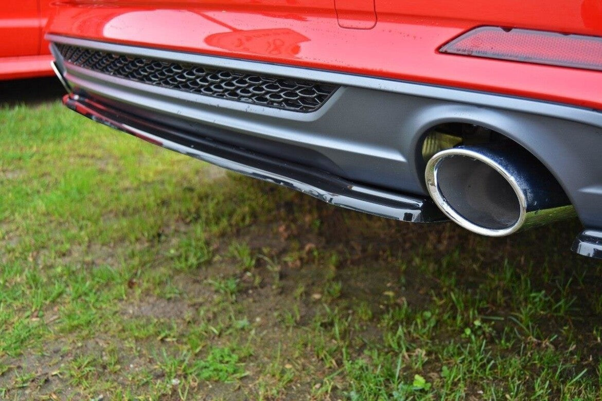 Diffusor Heckansatz passend für Audi A5 F5 S-Line schwarz Hochglanz