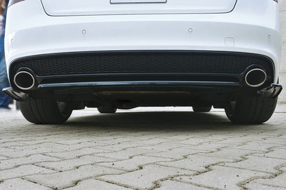 Diffusor Heckansatz passend für Audi A5 S-Line 8T FL schwarz Hochglanz
