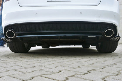 Diffusor Heckansatz passend für Audi A5 S-Line 8T FL schwarz Hochglanz