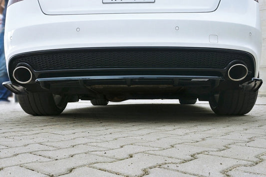 Diffusor Heckansatz passend für Audi A5 S-Line 8T FL schwarz Hochglanz