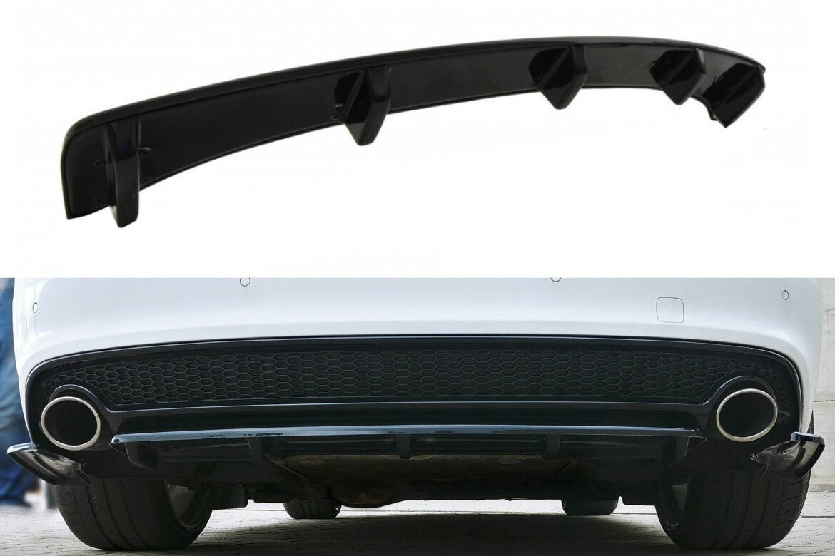 Diffusor Heckansatz passend für Audi A5 S-Line 8T FL schwarz Hochglanz