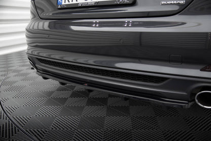 Diffusor Heckansatz passend für Audi A5 S-Line F5 Coupe / Sportback schwarz Hochglanz