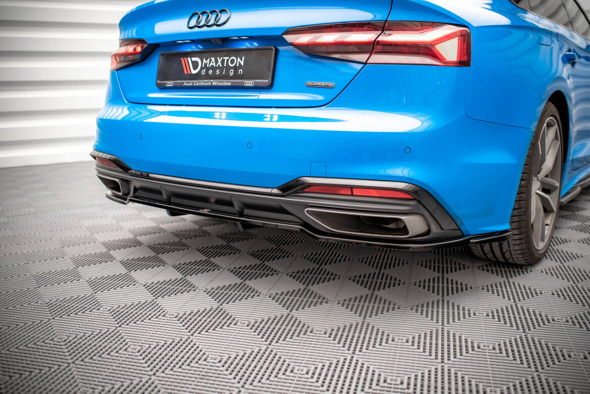 Diffusor Heckansatz passend für Audi A5 S-Line F5 FL schwarz Hochglanz