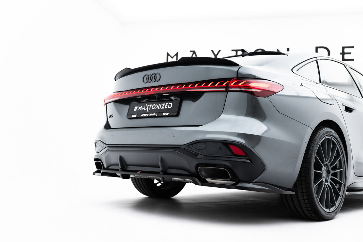 Diffusor Heckansatz passend für Audi A5 S-Line Limousine / Avant B10 schwarz Hochglanz