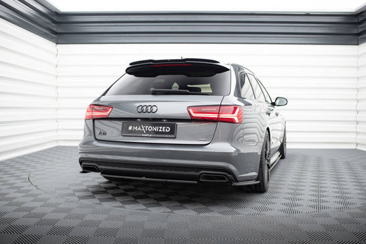 Diffusor Heckansatz passend für Audi A6 / A6 C7 S-line/ S6 C7 FL schwarz Hochglanz