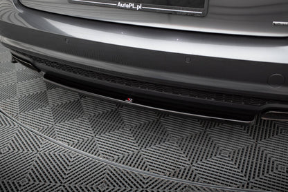 Diffusor Heckansatz passend für Audi A6 / A6 C7 S-line/ S6 C7 FL schwarz Hochglanz