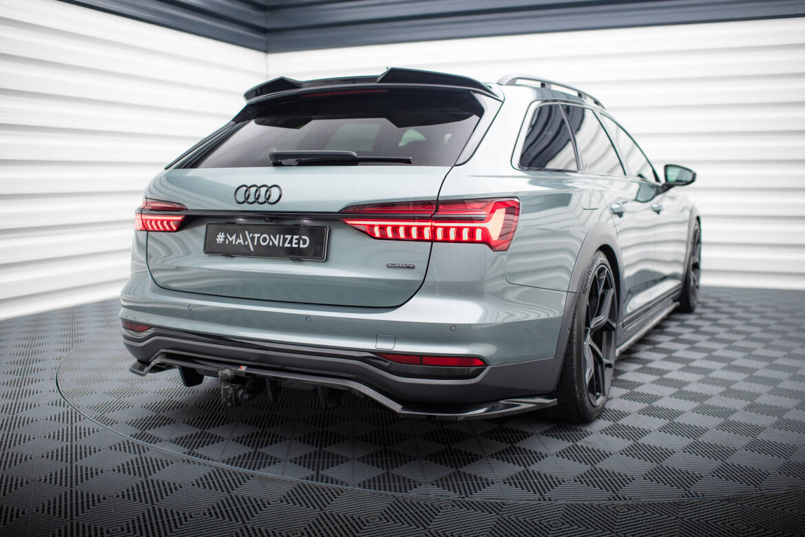 Diffusor Heckansatz passend für Audi A6 Allroad C8 schwarz Hochglanz