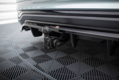 Diffusor Heckansatz passend für Audi A6 Allroad C8 schwarz Hochglanz